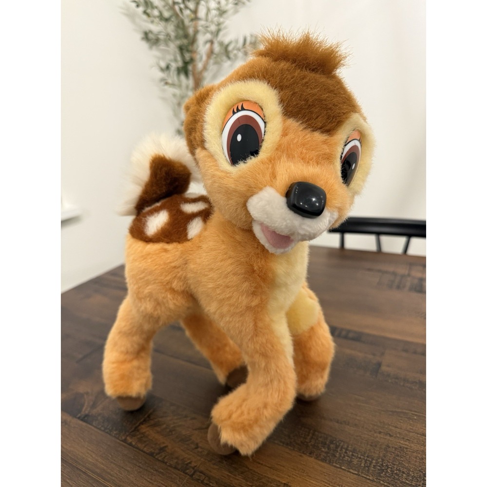 Vintage 1992 Disney Mattel BAMBI 14" Plush Stuffed Animal With Bendable Legs